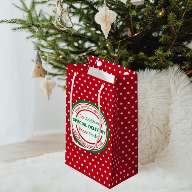 Personalized Gift Bag Special Delivery from Santa (Creator Uploaded)