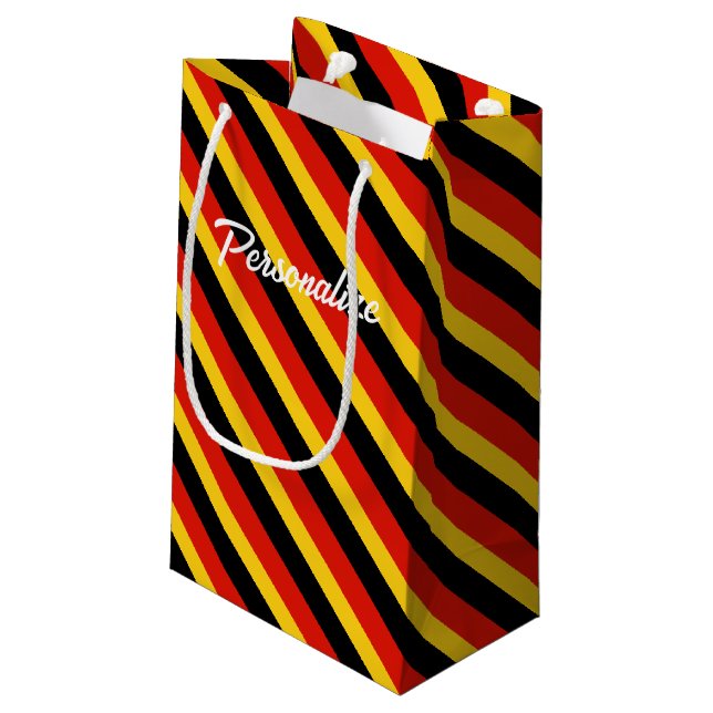 Personalized gift bags with German country flag (Back Angled)