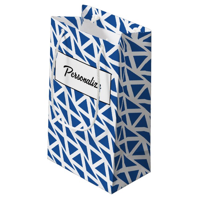 Personalized gift bags with Scottish country flag (Back Angled)