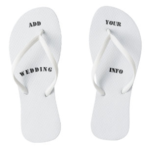 personalized, gift  beach, wedding, honeymoon flip flops