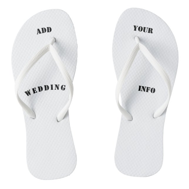 personalized, gift  beach, wedding, honeymoon flip flops (Footbed)