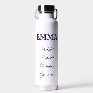 Personalized gift bottle with positive personality