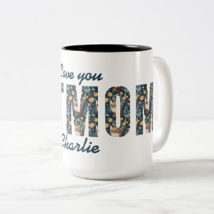 Personalized Gift   Cat Mom Love You    Photo Mug