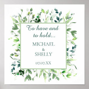 Personalized gift! Custom wedding keepsake wall Poster