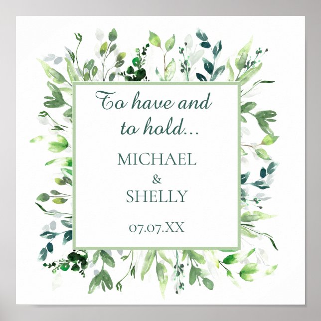 Personalized gift! Custom wedding keepsake wall Poster (Front)