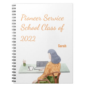 Personalized gift for 2022 JW pioneer sisters Notebook