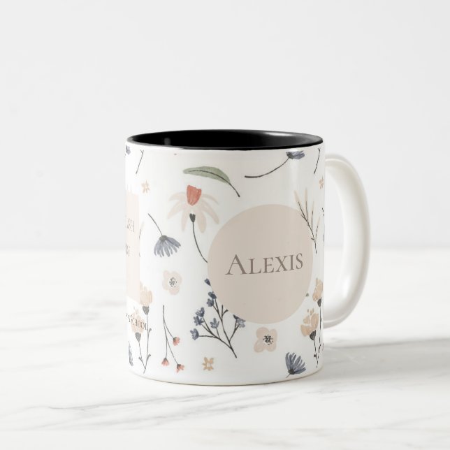 Personalized gift for 2023 JW pioneer sisters Two-Tone Coffee Mug (Front Right)