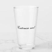 Personalized gift for birthday, anniversary pint glass (Front)