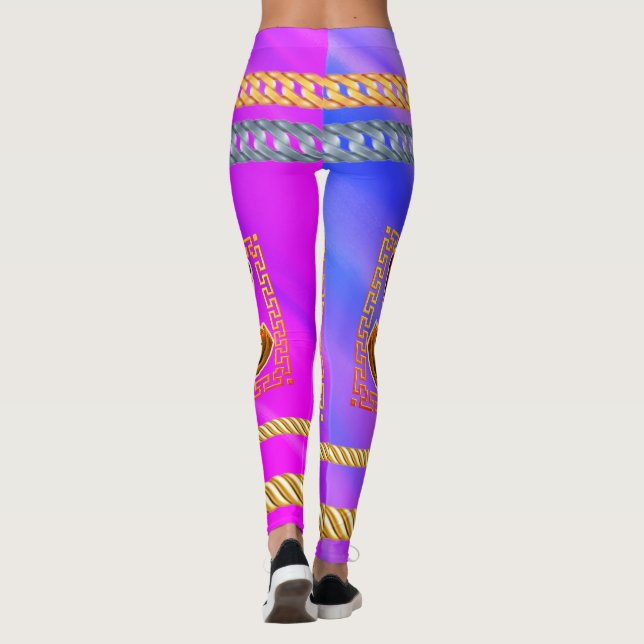 Personalized Gift for Birthday, Bride, Wedding Leggings (Back)