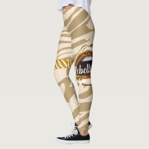 Personalized Gift for Birthday, Bride, Wedding Leggings