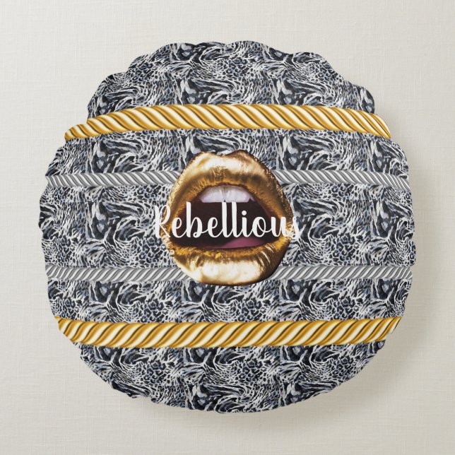 Personalized Gift for Birthday, Bride, Wedding Round Pillow (Front)