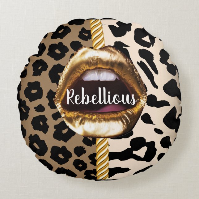 Personalized Gift for Birthday, Bride, Wedding Round Pillow (Front)