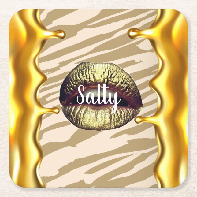 Personalized Gift for Birthday, Bride, Wedding Square Paper Coaster (Front)