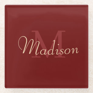 Personalized Gift for Bridesmaid, Wedding, Wife Glass Coaster