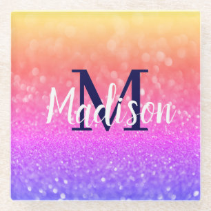 Personalized Gift for Bridesmaid, Wedding, Wife Glass Coaster