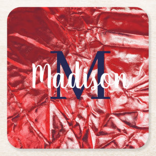 Personalized Gift for Bridesmaid, Wedding, Wife Square Paper Coaster