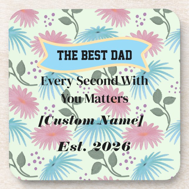  Personalized Gift for Dad Father's Day Gift  Coaster (Front)