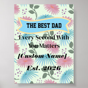 Personalized Gift for Dad Father's Day Gift Poster