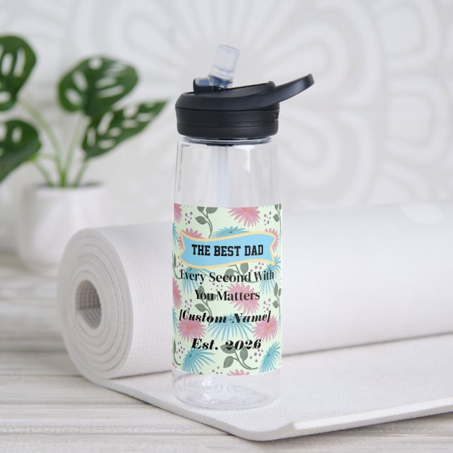  Personalized Gift for Dad Father's Day Gift  Water Bottle (Yoga (Rotated))