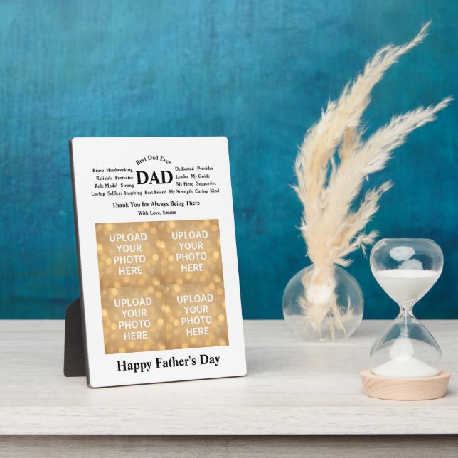 Personalized Gift for Dad Plaque (Side)
