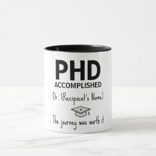 Personalized Gift for Doctorate Graduates Mug