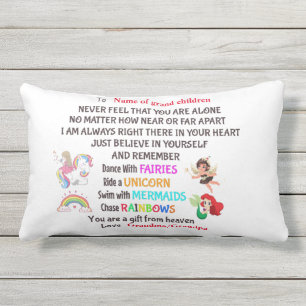 Personalized Gift for GrandChildren Lumbar Pillow