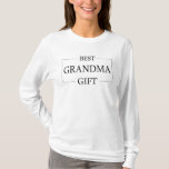 Personalized Gift For Grandma Grandmother Birthday T-Shirt<br><div class="desc">You can customize it with your photo,  logo or with your text.  You can place them as you like on the customization page. Modern,  unique,  simple,  or personal,  it's your choice.</div>