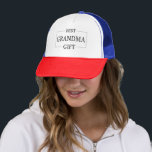 Personalized Gift For Grandma Grandmother Birthday Trucker Hat<br><div class="desc">You can customize it with your photo,  logo or with your text.  You can place them as you like on the customization page. Modern,  unique,  simple,  or personal,  it's your choice.</div>