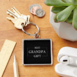 Personalized Gift For Grandpa Grandfather Birthday Keychain<br><div class="desc">You can customize it with your photo,  logo or with your text.  You can place them as you like on the customization page. Modern,  unique,  simple,  or personal,  it's your choice.</div>