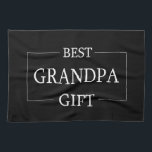 Personalized Gift For Grandpa Grandfather Birthday Kitchen Towel<br><div class="desc">You can customize it with your photo,  logo or with your text.  You can place them as you like on the customization page. Modern,  unique,  simple,  or personal,  it's your choice.</div>