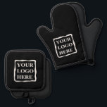 Personalized Gift For Grandpa Grandfather Birthday Oven Mitt & Pot Holder Set<br><div class="desc">You can customize it with your photo,  logo or with your text.  You can place them as you like on the customization page. Modern,  unique,  simple,  or personal,  it's your choice.</div>