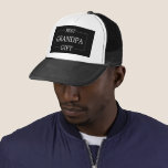 Personalized Gift For Grandpa Grandfather Birthday Trucker Hat<br><div class="desc">You can customize it with your photo,  logo or with your text.  You can place them as you like on the customization page. Modern,  unique,  simple,  or personal,  it's your choice.</div>