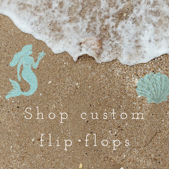 personalized, gift for her, beach, birthday gift flip flops (Creator Uploaded)