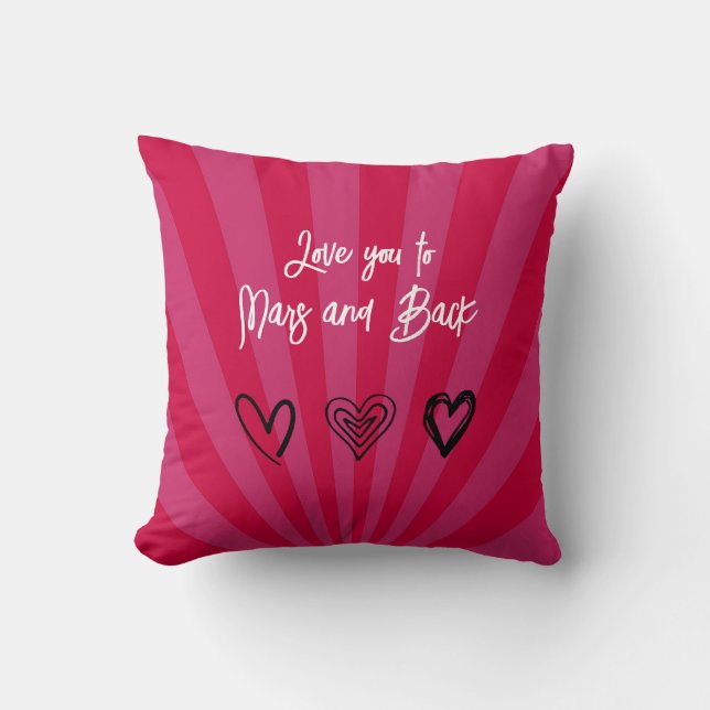 Personalized Gift for her Throw Pillow  (Front)