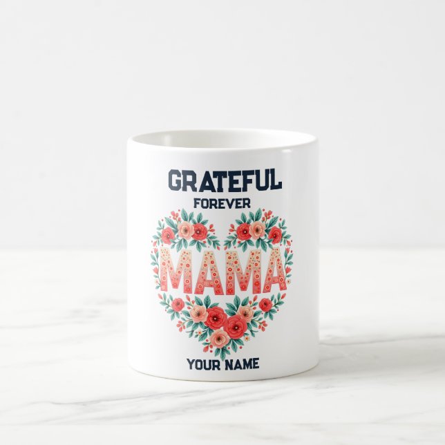 Personalized Gift for Mom | Custom Name Design Coffee Mug (Center)