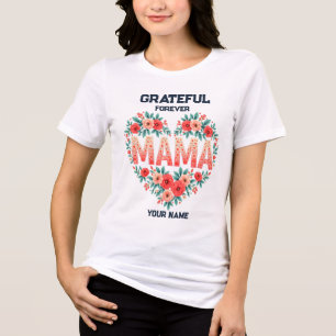 Personalized Gift for Mom Custom Name Design Tri-Blend Shirt
