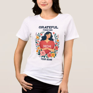 Personalized Gift for Mom Custom Name Design Tri-Blend Shirt