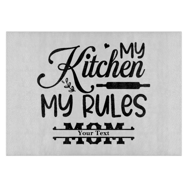 Personalized Gift for Mom Cutting Board (Front)
