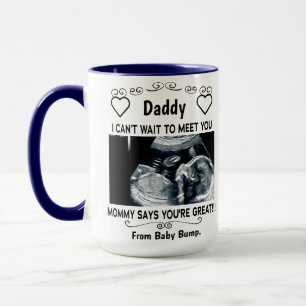 Personalized Gift For New Father From Unborn Baby Mug