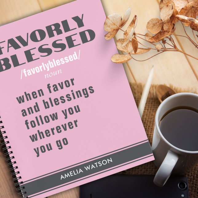 Personalized gift for women pink motivation notebook (Creator Uploaded)