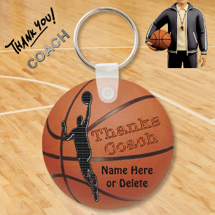 Personalized Gift Ideas for Basketball Coach Keychain