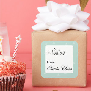 Personalized gift labels from custom name