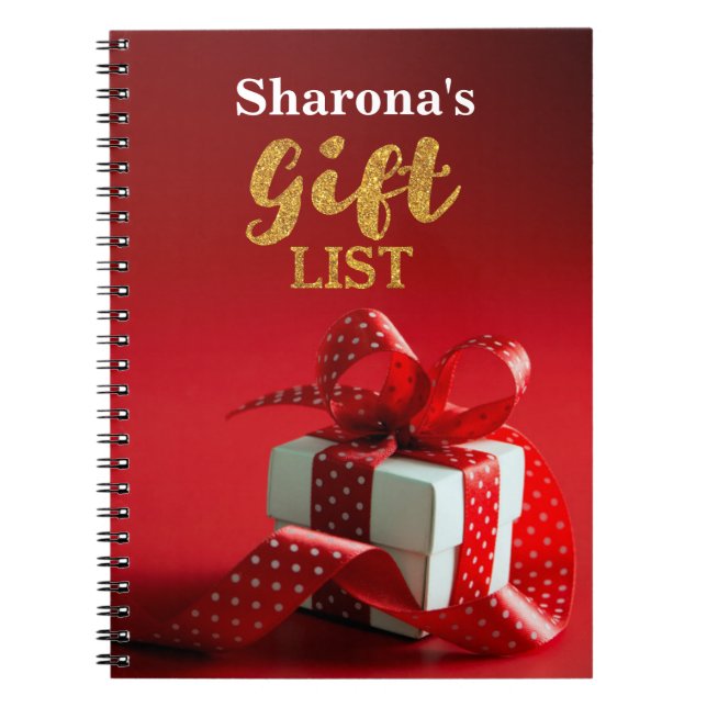 Personalized Gift List Book (Front)