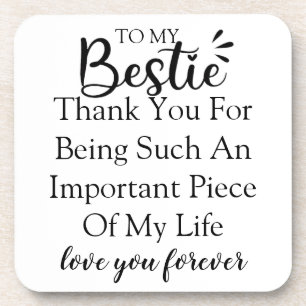 Personalized Gift Quote For Women Best Friend Coaster
