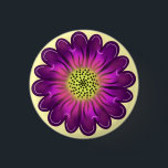 Personalized gift Round Pillow 1 Inch Round Button<br><div class="desc">Purple flower. Customized gift.personalize.</div>