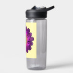 Personalized gift Round Pillow Water Bottle<br><div class="desc">Purple flower. Customized gift.personalize.</div>