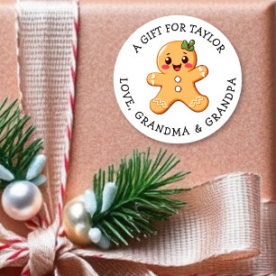 Personalized Gift Tag Christmas Cute Pink