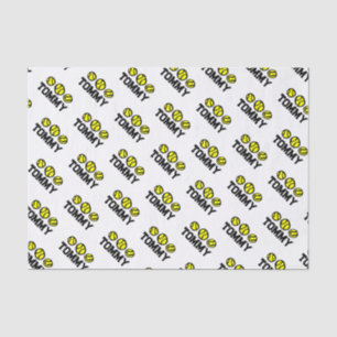 Personalized gift tissue paper for tennis player