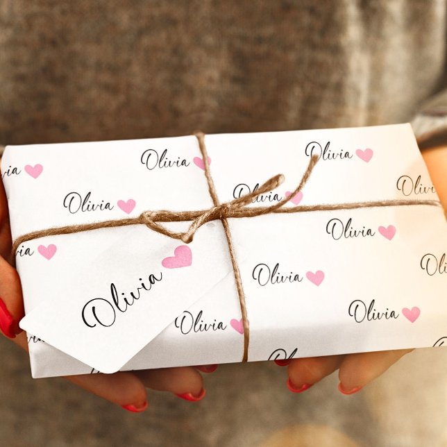 Personalized Gift Wrapping Custom Name Birthday Paper (Creator Uploaded)