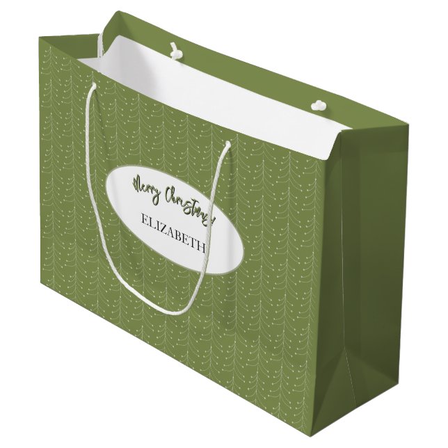 Personalized Gifting In Pastel Tones Large Gift Bag (Front Angled)